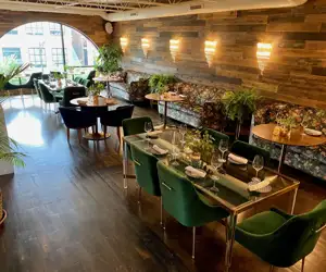 Tables looking north